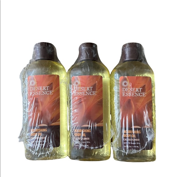 3X Desert Essence Nourishing Body Oil Cactus Flower 6.4 fl oz - New Discontinued - Picture 1 of 4